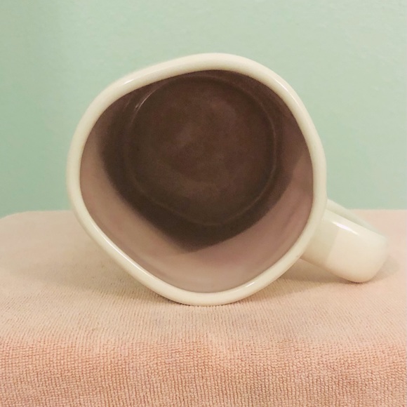 Rae Dunn GREAT DYE JOB Mug. White mug with colored egg design. NEW! - Picture 2 of 3